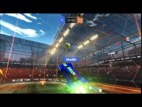 Rocket League - Aerial hard angel shot!