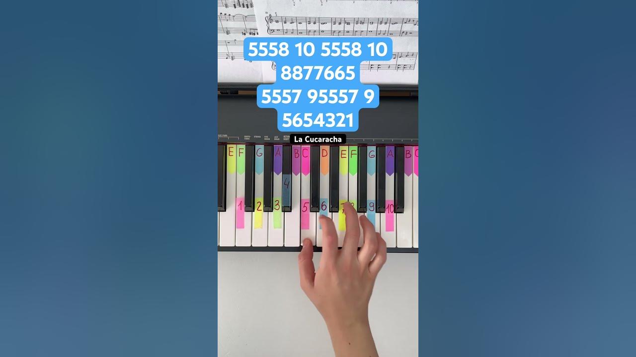 La Cucaracha on piano (easy piano tutorial) #pianotutorial #easypiano #lacucaracha #cucaracha #piano