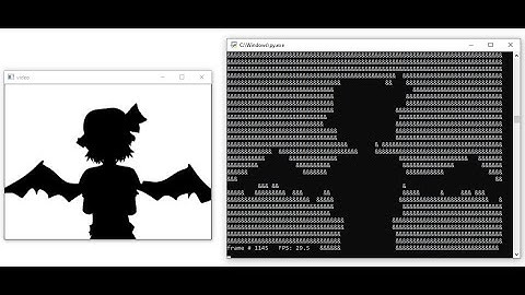Bad Apple in command line