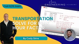 Civil FE/PE Exam - Transportation - Solve for Peak Hour Factor