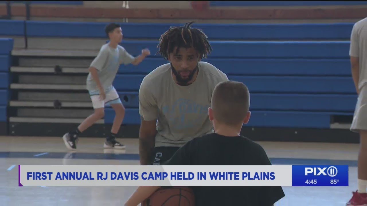 Video: RJ Davis hosts skills camp at his high school alma mater
