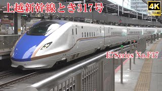 上越新幹線E7系F37編成 とき317号 240111 JR Joetsu Shinkansen Tokyo Sta.