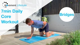 7min Daily Core Workout (Bridges)