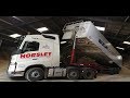 Class 1 HGV Tipper Tight Reverse Into A Low Shed