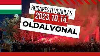 MAGYAR SZURKOLÓI VONULÁS BUDAPESTEN | MAGYARORSZÁG - SZERBIA | 2023.10.14. | OLDALVONAL VLOG