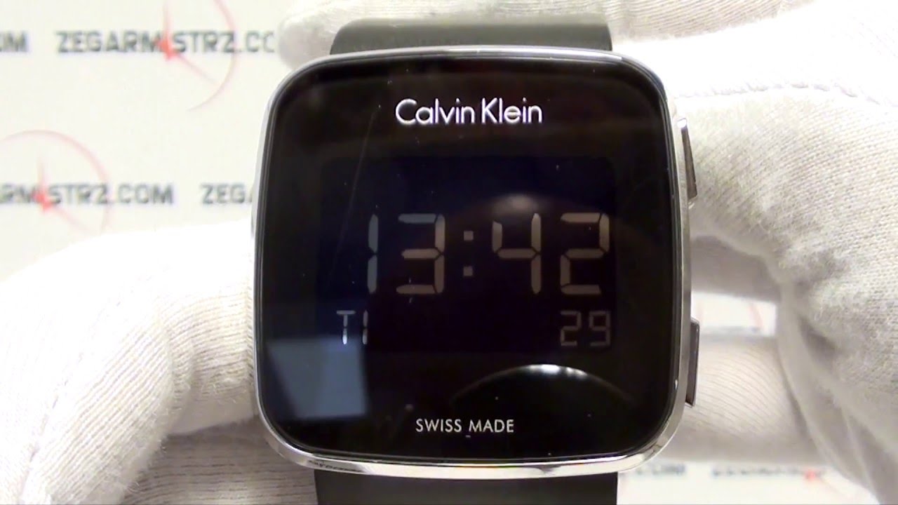 calvin klein digital watch instructions