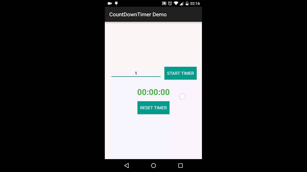 Android CountDownTimer Demo - YouTube