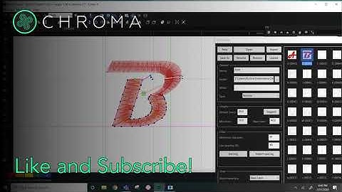 Font Editor (Luxe) | Chroma Digitizing Software