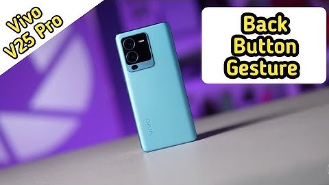 Back button setting in Vivo V25 Pro , hide navigation gesture bar setting in Vivo V25 Pro