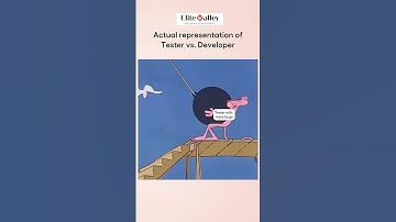 Actual representation of tester vs developer. #foryou #memes #funny #coding #howto #developer