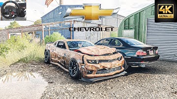 Rebuilding a CHEVROLET CAMARO Z28 - Need For Speed Unbound - Logitech G29 Gameplay