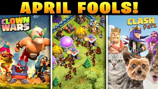 Every Clash of Clans April Fools Prank!