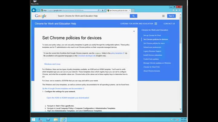 Install Chrome Extentions like ChromeGuard using Windows Server GPOs