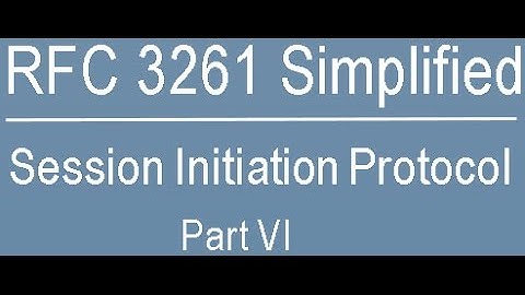 RFC 3261 Simplified: Session Initiation Protocol Part-Six