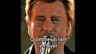 Video thumbnail of "Johnny Hallyday   Comme un lion en hiver  1972 (montage vidéo)"