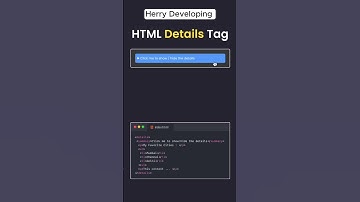 📂 HTML details Tag Explained in 30 Secs! | Create Click-to-Reveal Content Easily 💡🚀  #shorts #fyp