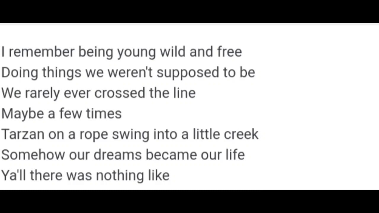 Way Back When - Taylor Ray Holbrook (Lyrics) - Youtube