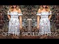 Diy  off the shoulder summer dress  shirring tutorial  szilvia bodi