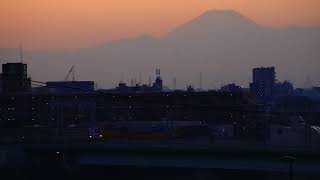 富士山と東急東横線