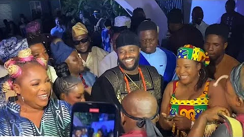ARRIVAL OF FEMI ADEBAYO AT HIS NEW MOVIE PREMIERE “JAGIN JAGUN”