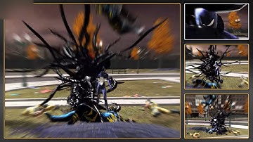 Spider-Man: Web of Shadows - Wolverine "Ripped" in Half (Different Camera Angles)