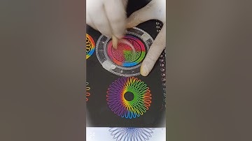 Spirograph drawing tutorial || satisfying video #spirograph #art #satisfying