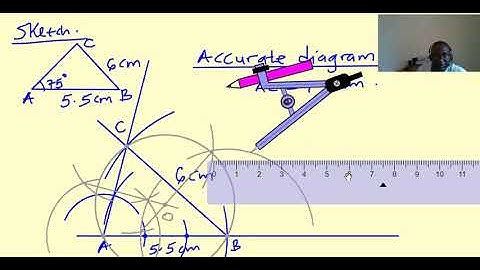 HOW TO CIRCUMSCRIBE A CIRCLE ON A TRIANGLE WITH AN ANGLE OF 75 DEGREES