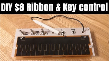 [ $8 ] DIY modular synth Ribbon controller & keyboard , CV/Gate desktop controller with arduino nano