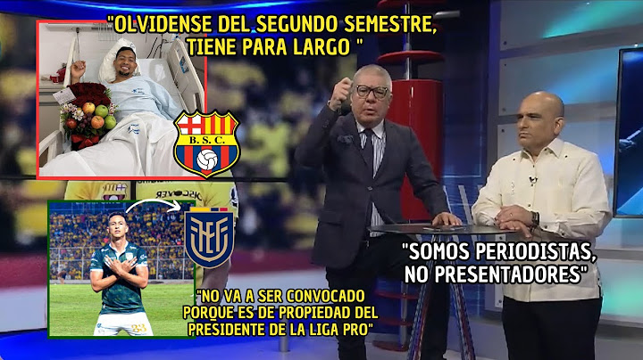 Vito Muñoz se pronuncia sobre la lesión del arquero de Barcelona SC