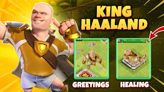 King Haaland Skin Animation in Clash of Clans | King Haaland Skin Review