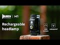 Video: ไฟฉายคาดหัว WUBEN H1 Brightest Rechargeable Headlamp Flashlight Black (OSRAM P9 LED 1200 lumens),H1-BLACK
