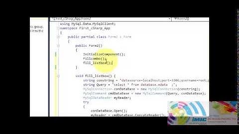 Csharp Tutorial 12  How to Link, List Box with Database and show values in textbox if select ListBox