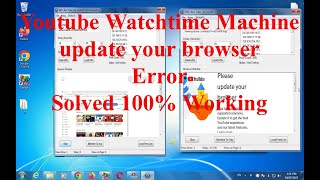 TBN's Tuber Youtube Watchtime Machine Update Your Browser Error Solved 100% working - Watchtime free screenshot 1