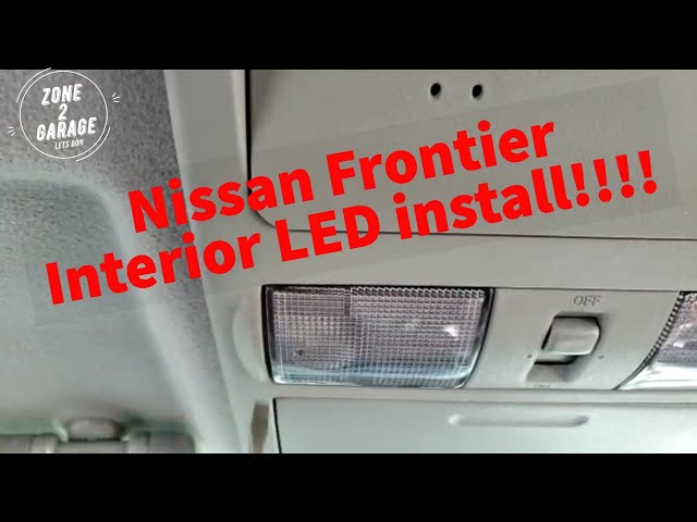 Nissan Frontier interior LED Install - YouTube