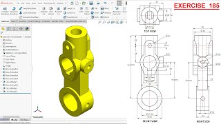 SolidWorks Tutorial Exercise 185