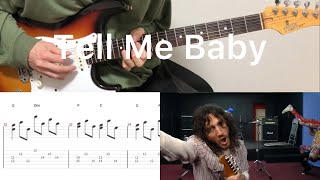 Red Hot Chili Peppers - Tell Me Baby (guitar cover with tabs \u0026 chords)