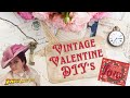 Vintage valentine decor  shabby chic  christmas flips