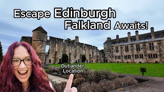 Travel vlog - Edinburgh Day Trip Falkland | Outlander Location | Things to DO EAT & SEE Scotland Travel Vlog 2025