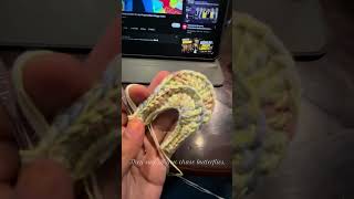 Making a cute #crochet purse. Credit to @AmenaCrochetBags for the tutorial 🦋 #handmade #diy #gift