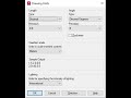How to set Unit in Auto CAD
