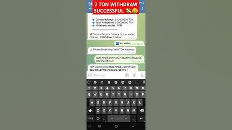 INSTANT WITHDRAW TELEGRAM BOT UNLIMITED USDT EARNFREE TON COIN 2 TONCOIN WITHDRAW #instantexchang
