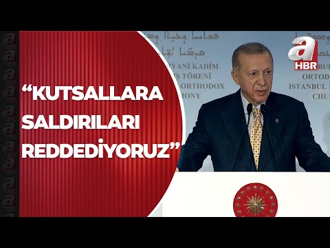 Başkan Recep Tayyip Erdoğan Mor Efrem Süryani Kadim Ortodoks Kilisesi'ni düzenlenen törenle açtı