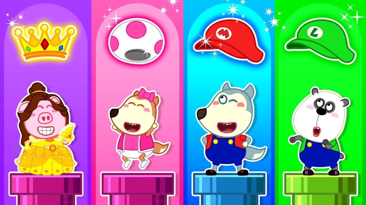 Wolfoo يلعب لعبة ماريو مع صديقه المقرّب! من سيفوز في اللعبة؟ ! 🌈😁 Wolfoo in Arabic | Nova Nest