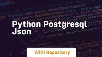 python postgresql json