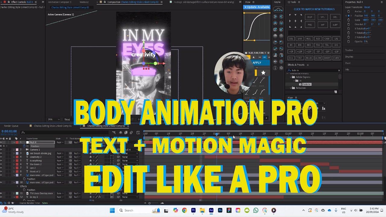 Editing the Body – Animation Part 1 in Adobe After Effects | Ultra Pro Body Charles Editing Style
