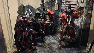 Custom McFarlane Toys Spawn City Diorama with figures #1 - Quick tour part one!