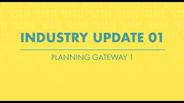 Industry Update 001 - Planning Gateway One (Effective 1st Aug 2021)