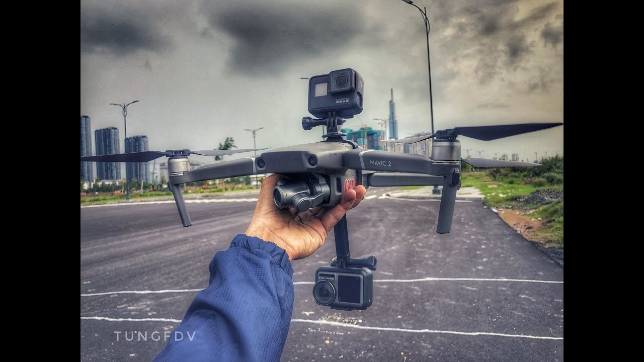 Thử Dji Osmo Action lên Mavic 2 Zoom! có thật sự tốt hơn Gopro 7 Black?? - YouTube