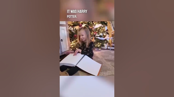 They surprised her with Harry Potter books in braille so she can read them herself ❤️