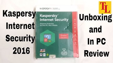 Kaspersky Internet Security 2016 Unboxing And Review
